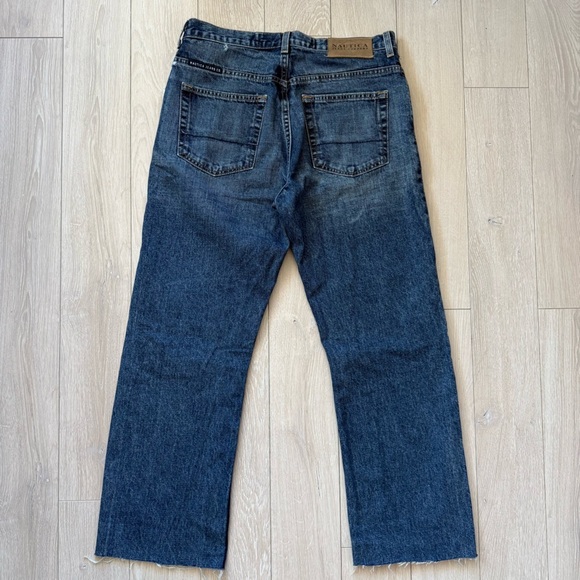 Vintage Nautica Men's Dark Denim Straight Jeans Size 30 Made in USA - Picture 2 of 13